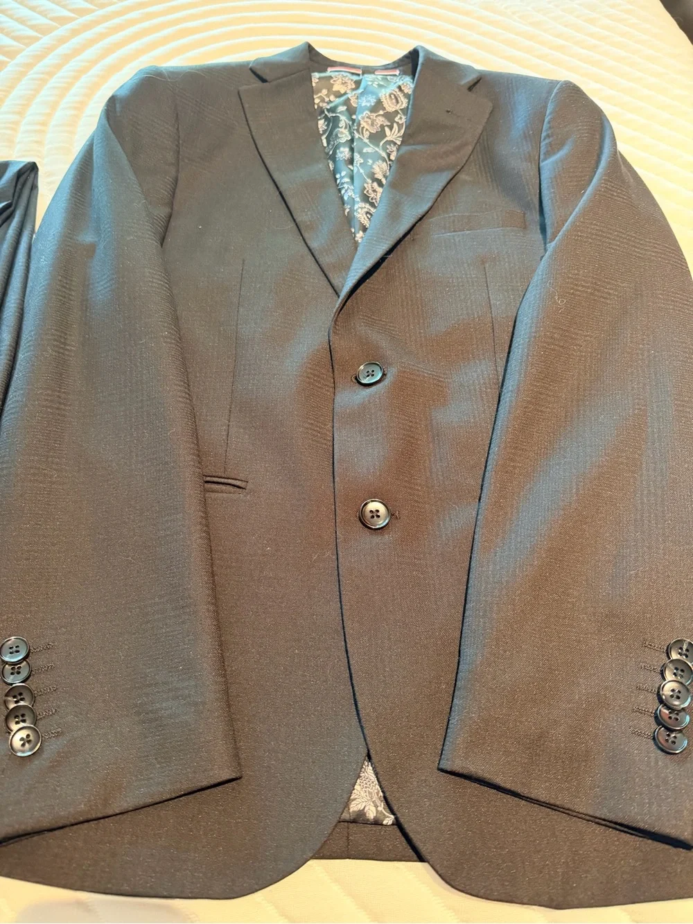 Soul of London Black Floral Lined Blazer